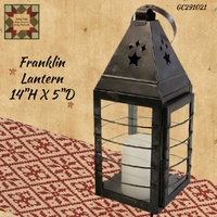 Franklin Lantern Black Metal