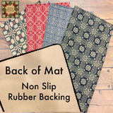 Westbury Black/Mustard Non-Slip Floor Mat Rug