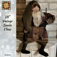 Christmas Vintage Santa Claus 28"H
