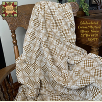 *Shadowbrook Mustard & Cream Woven Throw Blanket