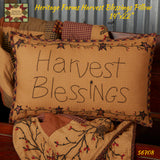 Fall Heritage Farms Harvest Blessings Pillow 14x22