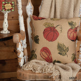 Fall Harvest Garden Jute Burlap Natural Pillow or Table Mat/Napkin