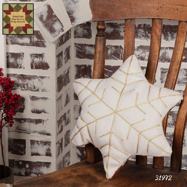 Christmas Pillow Snowflake