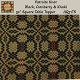 Patriots Knot Woven Black Table Top Collection