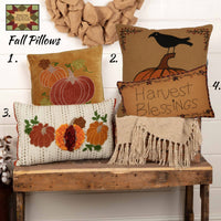 Fall Heritage Farms Harvest Blessings Pillow 14x22