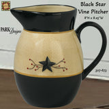 Vintage Black Star Vine Canister Collection Park Designs