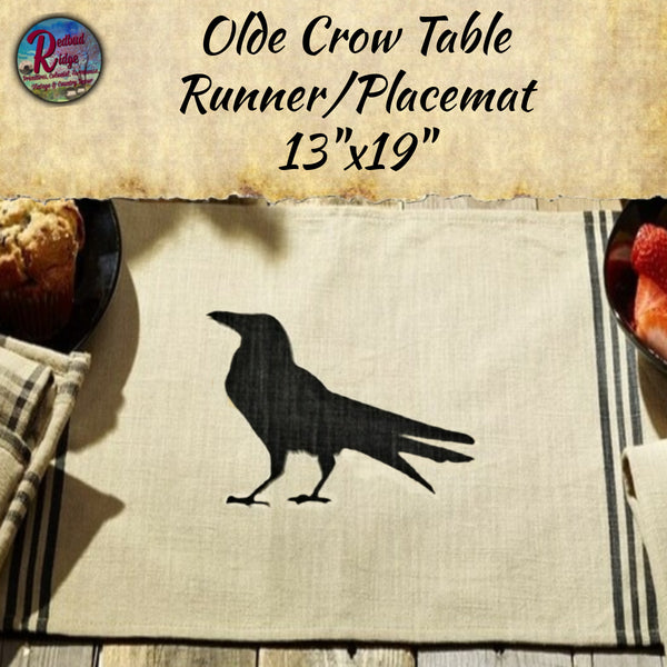 Olde Crow Tablemat 13"x19" **50% Savings