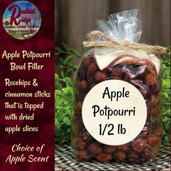 Potpourri Fixins' Apple Scented Rose Hips 8oz