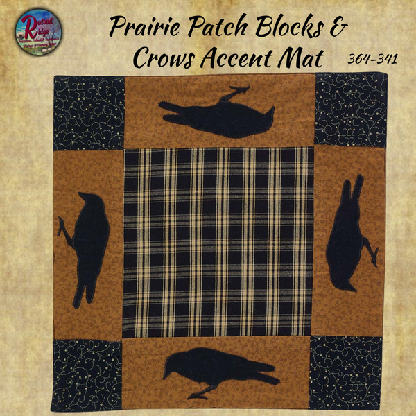 Prairie Patch Applique Blocks & Crows Table Mat