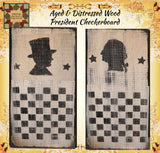 President's Colonial Wood Checkerboard Aged & Distressed