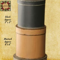 Nesting Boxes Folk Art Country Primitive Colors 44"H Set of 6