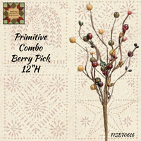 Primitive Combo Berries Wreaths & Pick