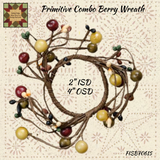 Primitive Combo Berries Wreaths & Pick