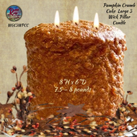 Scented Pumpkin Crumb Cake Candles Pillar, Loaf Potpourri Fixins' & Refreshing Oil