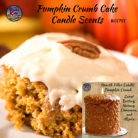 Scented Pumpkin Crumb Cake Candles Pillar, Loaf Potpourri Fixins' & Refreshing Oil