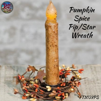 Pumpkin Spice Pip/Star Wreaths, Pick & Garland