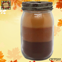 Pumpkin Spice Candle w/Holder & Star Lid