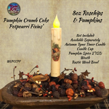 Scented Pumpkin Crumb Cake Candles Pillar, Loaf Potpourri Fixins' & Refreshing Oil