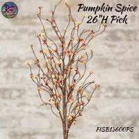 Pumpkin Spice Pip/Star Wreaths, Pick & Garland