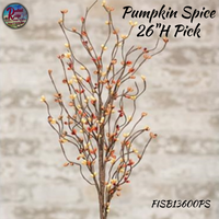 Peachy Pumpkin Spice Pip/Star Wreaths, Pick & Garland