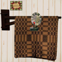 Quilt Crane Holder Wood Black