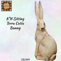 Standing Bunny Terra Cotta 8"H