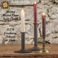 Taper Moving Flame Timer Candle 6.75"H Assorted Colors