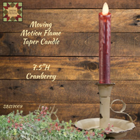 Taper Moving Motion Flame Timer Candle 7.5"H 3 Colors