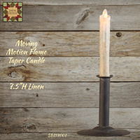 Taper Moving Motion Flame Timer Candle 7.5"H 3 Colors