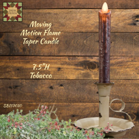 Taper Moving Motion Flame Timer Candle 7.5"H 3 Colors