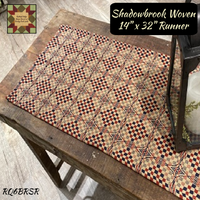 Shadowbrook Brick/Navy/Linen Woven Table Top Collection