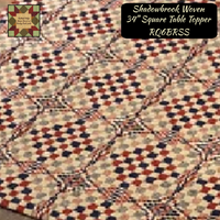 *Shadowbrook Brick/Navy/Linen Woven Table Top Collection