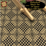 Shadowbrook Black & Tan Woven Table Top Collection