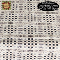 Shadowbrook Gray/Black/Cream Table Top Woven Collection