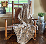 Shadowbrook Gray/Black/Cream Woven Throw 52"x 74"