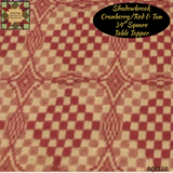 Shadowbrook Cranberry/Red & Tan Table Top Collection