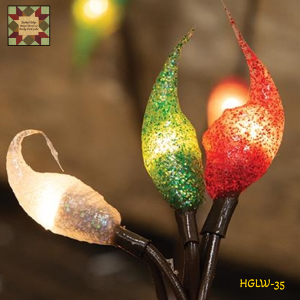 Holiday Glow Silicone String Lights, 35ct 7.5lL