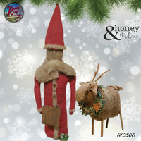 Reindeer Rustic with Wreath & Rusty Star Honey & Me