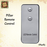6" Burnt Ivory Remote Remote Pillar Candle with/without Remote
