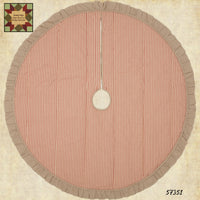 Sawyer Mill Tree Skirt Cranberry Ticking 21"D ~ 25% Savings