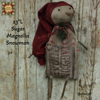 *Sugar Magnolia Snowman 23"L