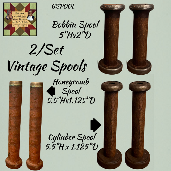 Vintage Spools 2/Set 3 Styles