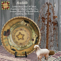 Willow Tree 24" Burgundy Rice Pip Berry