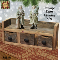 Christmas Santa Vintage Figurines 2 Assorted