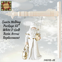 Santa Holding Package Arrow Replacement Sign