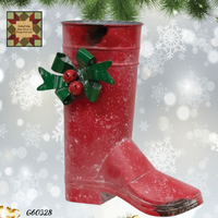 Santa's Red Boot 11"H