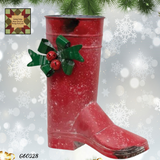 Christmas Santa's Red Boot 11"H