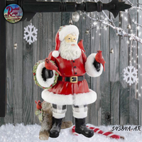 Christmas Arrow Replacement Sign Santa Trimmed in Fur
