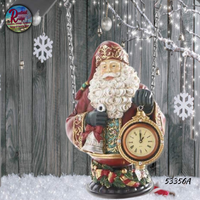 Santa w/Clock Arrow Replacement Sign 10.25"H