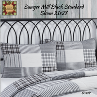 NEW Sawyer Mill Black Standard Sham 21x27